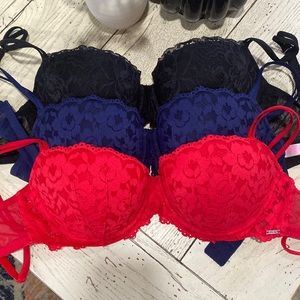 ✨3pack VS PINK Date Push-Up Bra✨